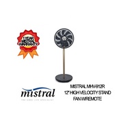 MISTRAL MHV-912R 12 HIGH VELOCITY STAND FAN W/REMOTE