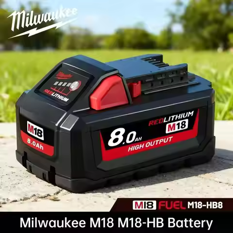 Milwaukee M18 Battery 18v 8.0Ah 12.0Ah High Output Lithium Ion Battery Replacement 48-11-1880 Power 