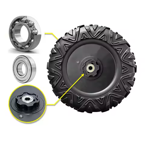 1PCS 33cm/13'' and 26cm/10'' PU Rubber Soft Tire for Children's Electric Toys Tires Wheels Upgrade, 