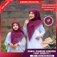 [BABY COQUETTE] Bawal Diamond by Aimarra material Chiffon Voile Premium(Chiffon+Cotton)Tudung Square