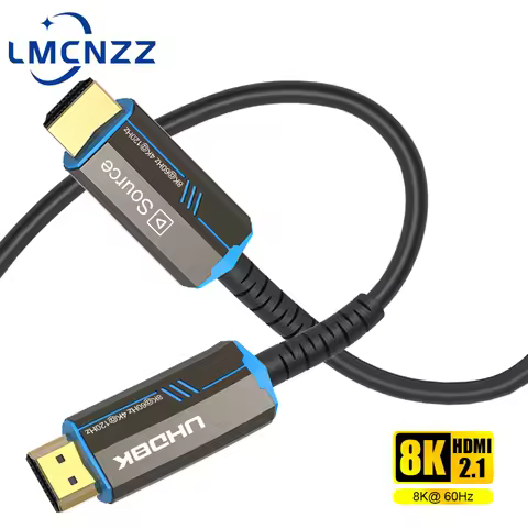8K 60Hz HDMI 2.1 Fiber Optical Cable 4K 120Hz 2.0 Ultra High Speed 48Gbps HDR eARC 3D HDCP 10M 15M 2