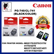 ORIGINAL CANON PG- 740 BLACK / CL- 741 COLOR INK CARTRIDGE