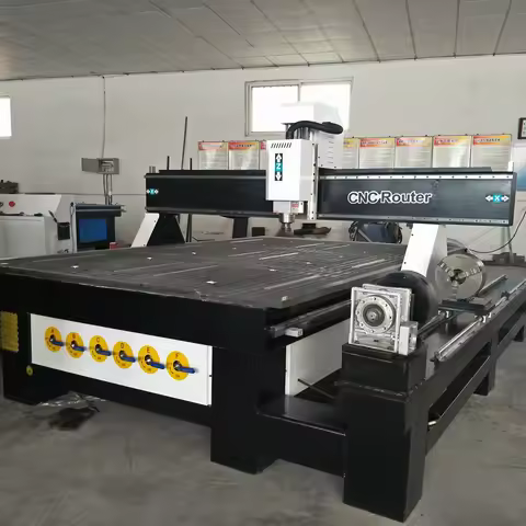 4 Axis CNC Router 1325 Mach3 for Sale 4x8 Feet China CNC Engraving Machine Wood PCB Rotary Engraver 