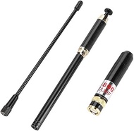 TengKo BNC Connector Dual Band VHF/UHF 144/430MHz Telescopic Replacement Antenna Retractable Dual Pu