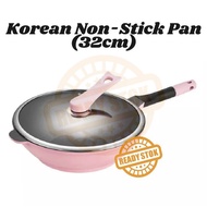 Korea High Quality Non Stick Frying Wok Pan with Lids (Ala Didinika) 32cm