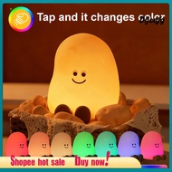 [Nice]  Color Changing Night Light Kids Night Light Rechargeable Soft Silicone Potato Design 3 Brigh
