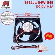 Samsung Refrigerator Freezer Fan DC Fan 3612JL-04W-S49 12V 0.3A