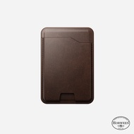 NOMAD อุปกรณ์ติดตาม Horween Leather Magnetic Wallet with Find My Tracking