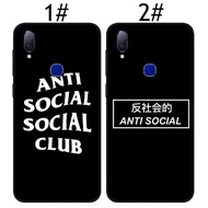 OPPO A3s A5 A5s A7 AX5s AX7 A9 2020 Reno Z 2 10X Soft Phone Case anti social social club Black Cover