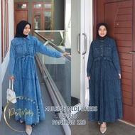 AURELIE GAMIS JEANS MIDI DREESS, THE LATEST, BEST, PREMIUM, MODERN MUSLIM WOMEN'S CLOTHES