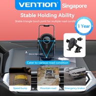 Vention Car Phone Holder Smart One Button Clamp Adjustable Suction Cup Phone Holder For iPhone Oppo Vivo