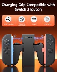 Aolion Charger Grip Portable Magnetic Charging Handle with USB-C Cable for Nintendo Switch 2/Joycon 