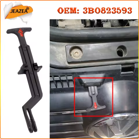 JEAZEA 3B0823593 Bonnet Hood Release Rod Lock Latch Handle for VW Bora Golf MK4 Passat B5 B5.5 1J082