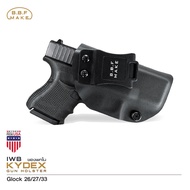 BBF Kydex Holster ซองพกใน KYDEX Glock 26/27/33 ดำ ขวา