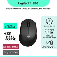 [Original] Logitech M330/M331 Silent Plus Wireless Mouse | 2.4GHz USB Nano Receiver | 1000DPI | 18 B