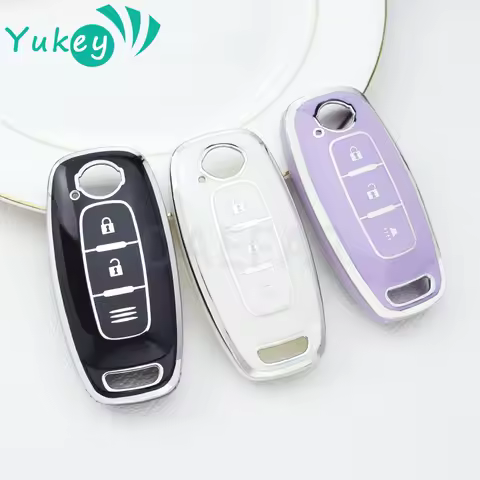3 Button Key Prtoective Skin Case Holder Cover for Nissan X-trail T33 Kicks Qashqai J12 Juke Teana A