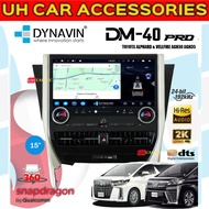 Dynavin DM40 PRO V2 Series 4 WAY & 6 WAY CAMERA 2K QLED 15 Inch Toyota Alphard & Vellfire AGH30 AGH3