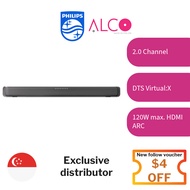 Philips Soundbar 2.0, DTS Virtual:X 120W max HDMI ARC | TAB5109/10 | 1 Year Warranty
