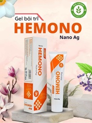 Gel bôi trĩ HEMONO - Gel bôi trĩ hỗ trợ giảm co búi trĩ táo bón đau rát hậu môn - Tuýp 25g kèm đầu t