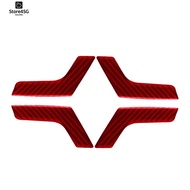 Red Carbon Fiber Interior Door Handle Cover Trim for - W204 2007-2013 Replacement Accessories