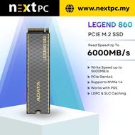 [Ready Stock] ADATA Legend 860 PCIE M.2 SSD 2280 Gen4 500GB / 1TB / 2TB / 5 Years Warranty