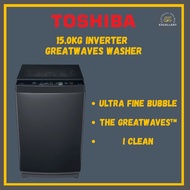 TOSHIBA 15KG FULLY AUTO WASHING MACHINE AW-DUM1600LM(SG)