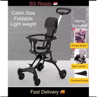 (SG Next Day Ship) Foldable Cabin Size Toddler Children Stroller