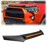 Gobison Matter Black Carbon Fiber Hood Shield For TOYOTA 4RUNNER 2010-2023 Car Sand Shelter Bracket