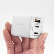 MOMAX｜One Plug 65W 3-Port GaN 氮化鎵智能充電器(UM20)-白