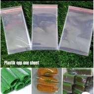 THICK OPP plastic 30 micron sheet / sheet Size 6x18, 7x18, 8x18, 9x18, 9x20cm, 10x20cm WITH GLUE 100