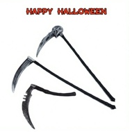 1pc Halloween Death Skull Scythe Party Dance Play Plastic Simulation Combination Props Costume Acces