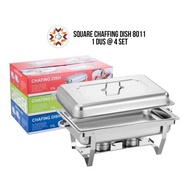 Buffet Container Buffet Square Chafing Dish Stainless Steel Divider Buffet Container/