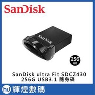 SanDisk Ultra Fit USB 3.1 高速隨身碟 (公司貨) SDCZ430 256GB TESLA 哨兵