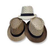 {Adults } Native Fedora Hat for Men Women Unisex Straw Summer Beach Wedding Bruno Mars