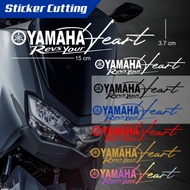 Sticker CUTTING YAMAHA REVS YOUR HEART Reflective STICKER HOLOGRAM Motorcycle BODY Variation Waterproof