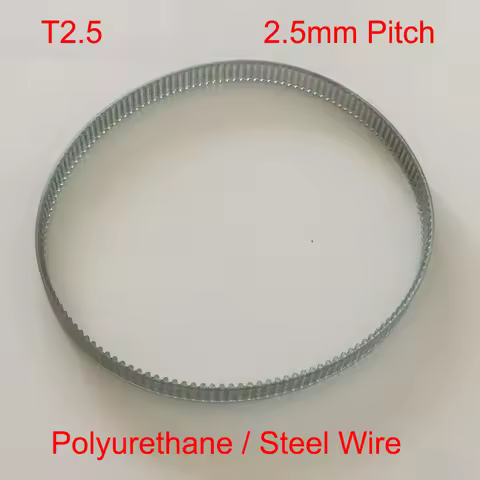 T2.5 200mm 210mm 220mm 80 84 88 T Tooth 6mm 8mm 10mm 12mm Width 2.5mm Polyurethane PU Steel Wire Cog