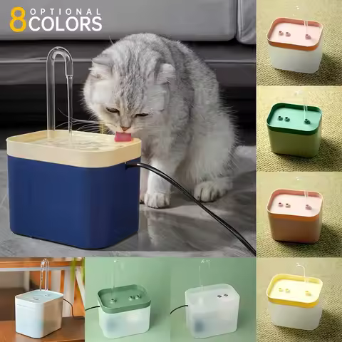 Cat Water Fountain Filter 1.5L Automatic USB Electric Silent Cat Drinking Bowl Pet Water Fountain Dr