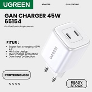 UGREEN adapter ugreen 65154 Dual Type C GaN Fast Charger 45W 2.0
