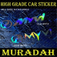 [Ready Stock]Laser New Myvi & Old Myvi logo high grade  car sticker