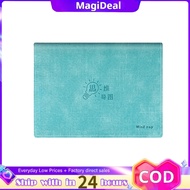 magideal Letter Size/B-Series Mind Mapping Notebook Loosesheet Soft Leather Lined Cornell Pages Stud