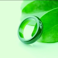 Ring Cincin pria dan wanita kesehatan Kesehatan Batu Giok hijau Jade