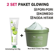 Cindynal Fruit Acid Exfoliating Gel Glowing Face Mask Package+Free TWG Green Tea Cleansing Mud Mask Maigoole