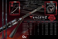 NEW O2+ VINCENT 2023 สุดยอดคันตีเหยื่อปลอม แบลงค์ Nano Graphite มีทั้งคันเบทและสปินนิ่ง พิ่มความสวยง