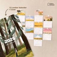 Meaning of Dimensions - Aesthetic Korean Style Wall Calendar 2025 A6 Wall Calendar