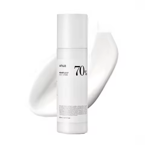 Anua Heartleaf 70 Lotion, Hyaluronic Acid Face Moisturizer, Winter Anti-Dryness Face Moisturizer, De