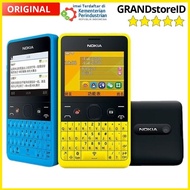 Hp Handphone Nokia Asha 210 Fullset Baru Dual SIM 2MP Hp Tombol QWERTY