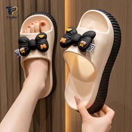 TYJPV Chunky Heel Shoes, Summer EVA Elevator Shoes, Thick Soles Commuting Beach Sandals