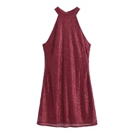 Halter Sequin Dress
