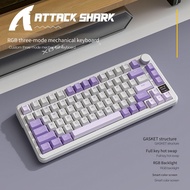 Mechanical Keyboard Attack Shark X85Pro with Color Screen RGB Gasket HotSwap Bluetooth Gaming Keyboa