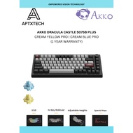 [AKKO 5075B PLUS Dracula Castle Keyboard] ARGB LED Mechanical Keyboard 82-Key with Knob for GAMING